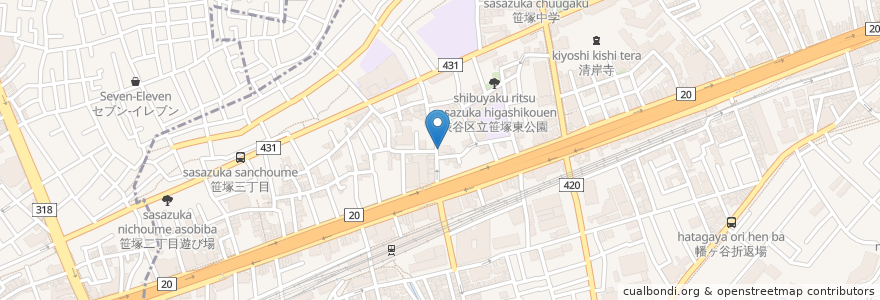 Mapa de ubicacion de スマイル en Japan, Tokio, 渋谷区.