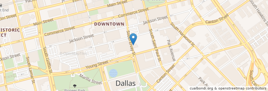 Mapa de ubicacion de Subway en 미국, 텍사스, Dallas, Dallas County.