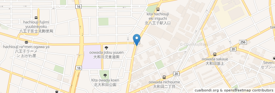Mapa de ubicacion de 陵南セミナー en Japonya, 東京都, 八王子市.