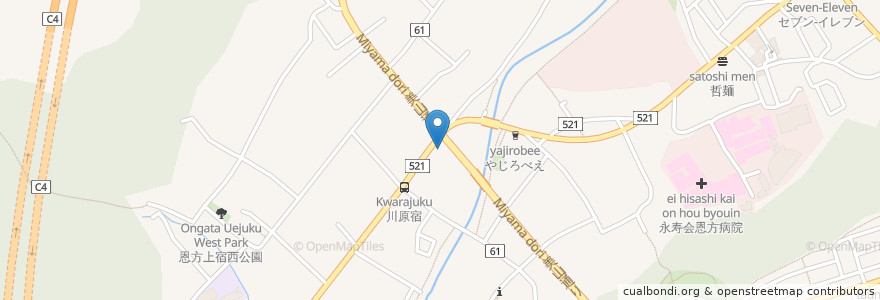 Mapa de ubicacion de ホットモット en Japonya, 東京都, 八王子市.