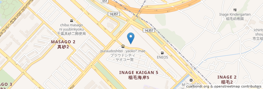 Mapa de ubicacion de 薬局アポック en Japan, 千葉県, 千葉市.