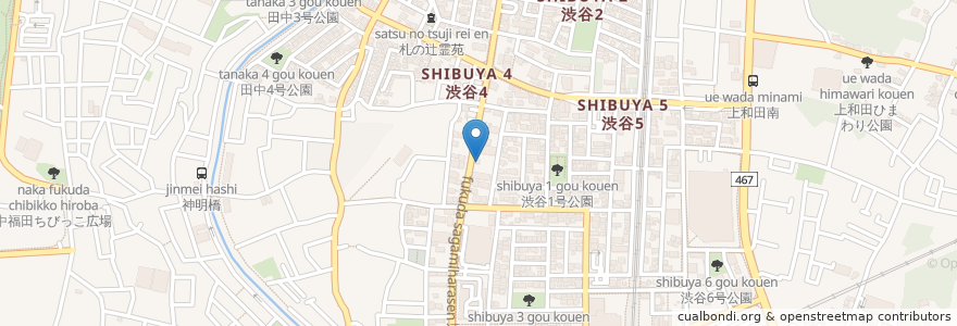 Mapa de ubicacion de 高座渋谷メディカルプラザ薬局 en Japan, Präfektur Kanagawa, 大和市.