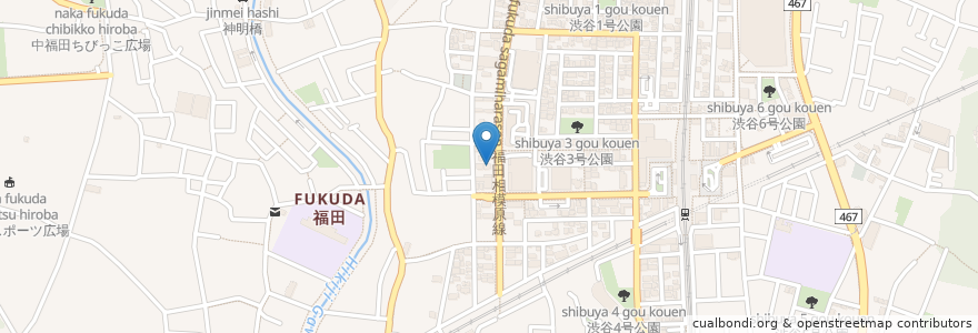 Mapa de ubicacion de 高座渋谷メンタルクリニック en 日本, 神奈川県, 大和市.