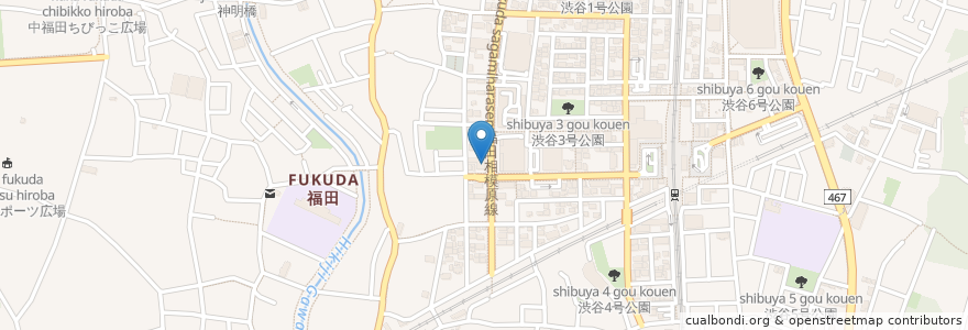 Mapa de ubicacion de あさがお歯科 en 日本, 神奈川県, 大和市.