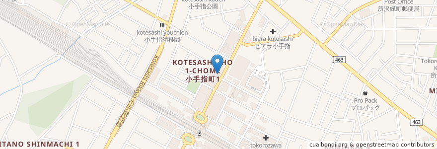 Mapa de ubicacion de 栄光ゼミナール en 日本, 埼玉県, 所沢市.