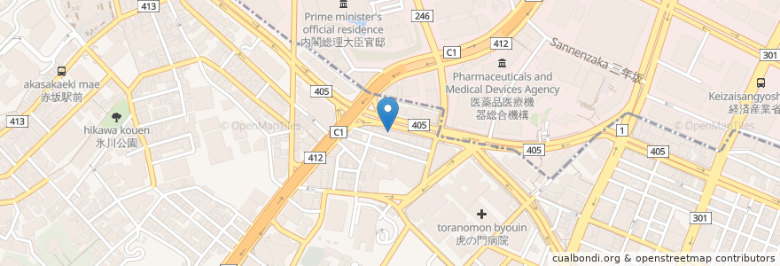 Mapa de ubicacion de 農家宴 en Япония, Токио, Минато.