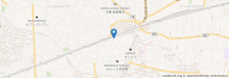 Mapa de ubicacion de グレッキオ en 日本, 東京都, 世田谷区.