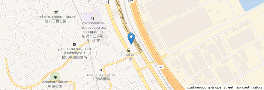 Mapa de ubicacion de Aizac en 일본, 가나가와현, 요코하마시, 磯子区.