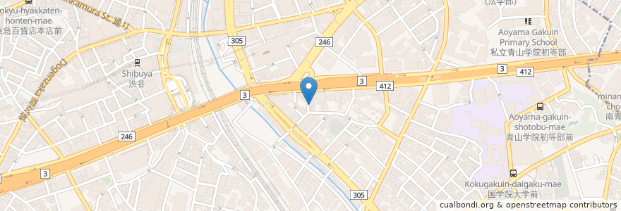 Mapa de ubicacion de Bistro 渋谷 en Japão, Tóquio, 渋谷区.