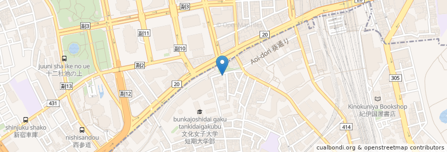 Mapa de ubicacion de 市場仲間 en 日本, 東京都, 新宿区, 渋谷区.