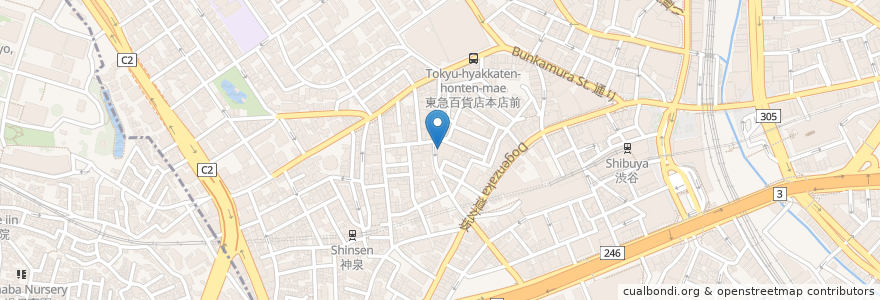 Mapa de ubicacion de duo MUSIC EXCHANGE en Japan, Tokio, 渋谷区.