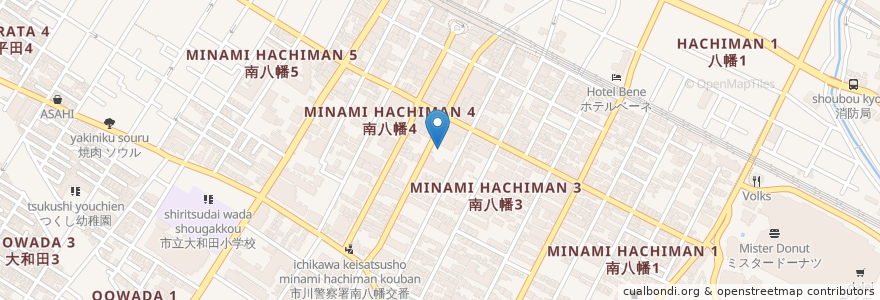 Mapa de ubicacion de タイムズ en Japon, Préfecture De Chiba, 市川市.