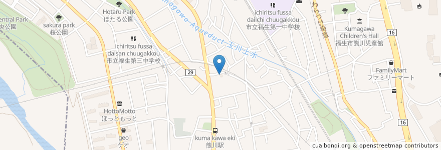 Mapa de ubicacion de やきとり en 日本, 东京都/東京都, 福生市.