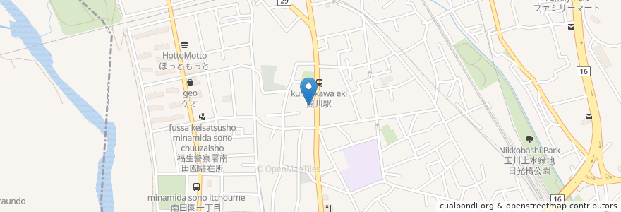 Mapa de ubicacion de つけめん 美豚 en Japão, Tóquio, 福生市.