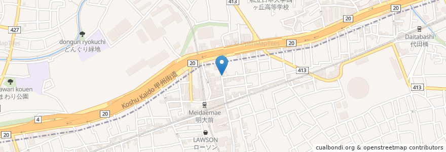 Mapa de ubicacion de 動物愛護病院 en ژاپن, 東京都.