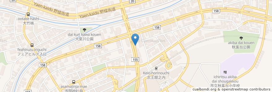 Mapa de ubicacion de トヨタレンタカー en Giappone, Tokyo, 八王子市.