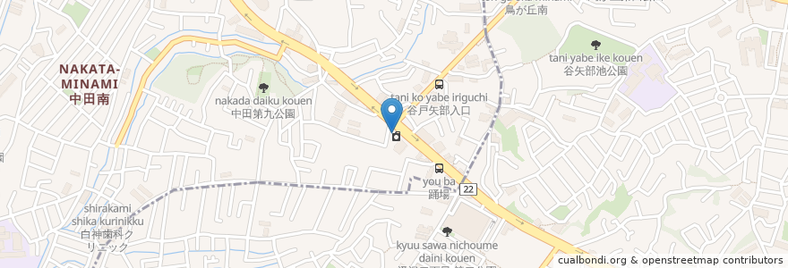 Mapa de ubicacion de ヤップ・タコス en 日本, 神奈川縣, 横滨市, 泉区.