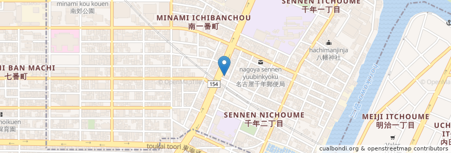 Mapa de ubicacion de エネオス en 日本, 爱知县, 名古屋市.