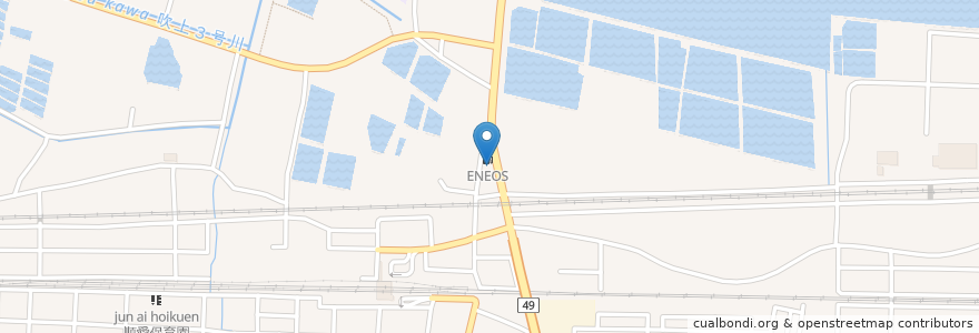 Mapa de ubicacion de ENEOS en اليابان, شيزوكا, 浜松市, 西区.