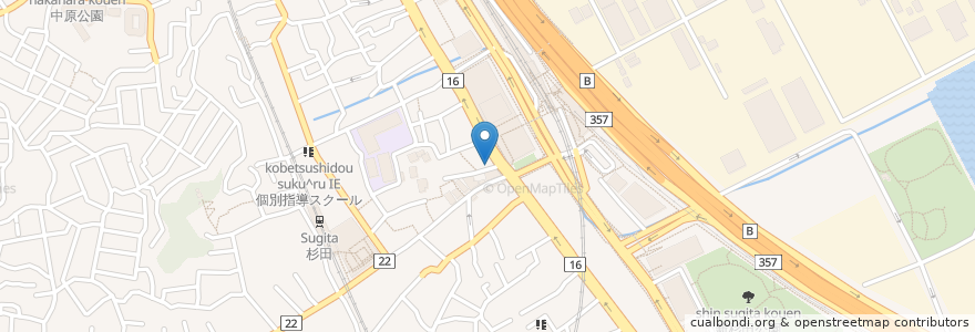 Mapa de ubicacion de パレ・ド・バルブ en 日本, 神奈川県, 横浜市, 磯子区.