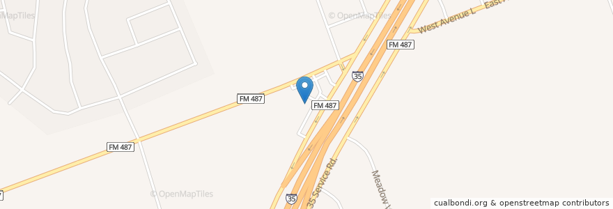 Mapa de ubicacion de Eagle Bank en Vereinigte Staaten Von Amerika, Texas, Williamson County, Jarrell.