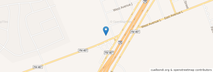 Mapa de ubicacion de Schwertner Bank en États-Unis D'Amérique, Texas, Williamson County, Jarrell.