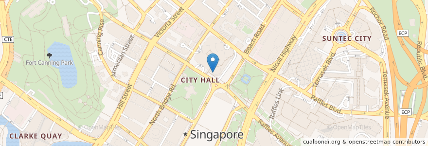 Mapa de ubicacion de Jaan en Singapore, Central.