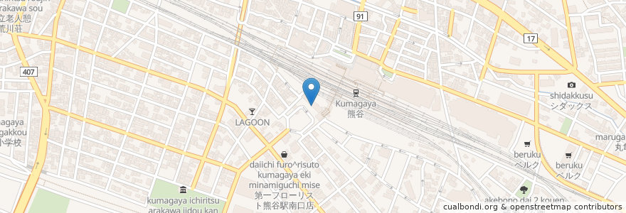 Mapa de ubicacion de りそなクイックロビー en ژاپن, 埼玉県, 熊谷市.