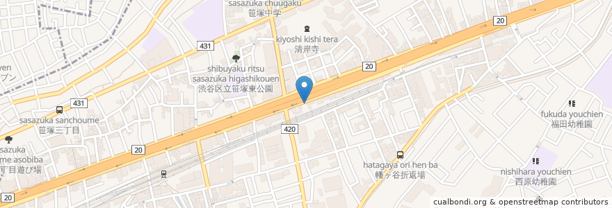 Mapa de ubicacion de 三井のリパーク en Japón, Tokio, Shibuya.