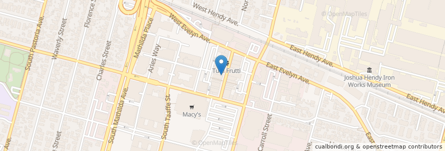 Mapa de ubicacion de Phuong Thao Vietnamese Restaurant en 美利坚合众国/美利堅合眾國, 加利福尼亚州/加利福尼亞州, 圣克莱拉县, Sunnyvale.