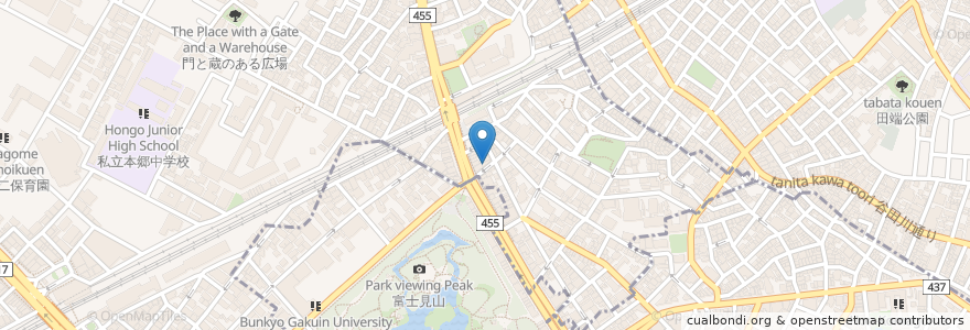 Mapa de ubicacion de 高はし en Japan, 東京都.