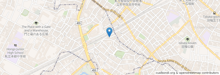 Mapa de ubicacion de 赤とうがらし en ژاپن, 東京都, 北区.
