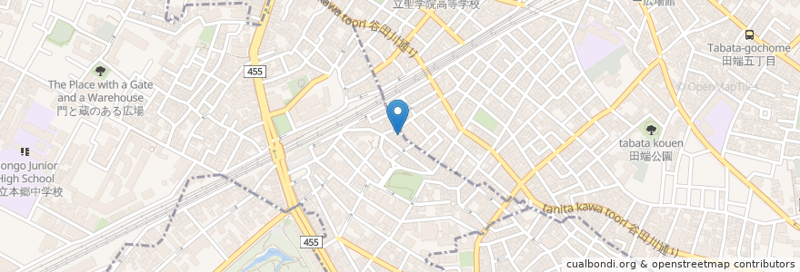 Mapa de ubicacion de 温野菜 en 日本, 東京都, 北区.