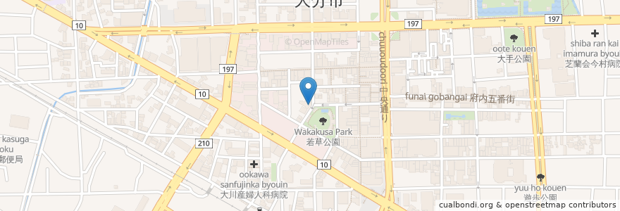 Mapa de ubicacion de Macy's Bar en Japão, 大分県, 大分市.