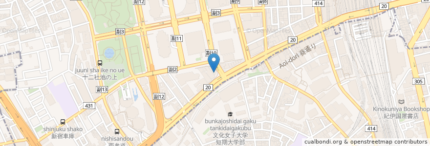 Mapa de ubicacion de Tahitian Noni Cafe en اليابان, 東京都, 新宿区, 渋谷区.