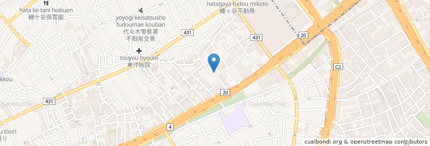 Mapa de ubicacion de タイムズ渋谷本町第3 en اليابان, 東京都, 渋谷区.