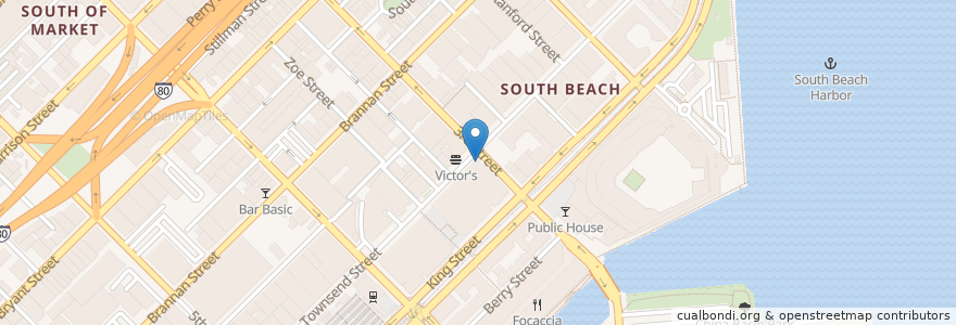 Mapa de ubicacion de Taco Bell en Соединённые Штаты Америки, Калифорния, Сан-Франциско, San Francisco.