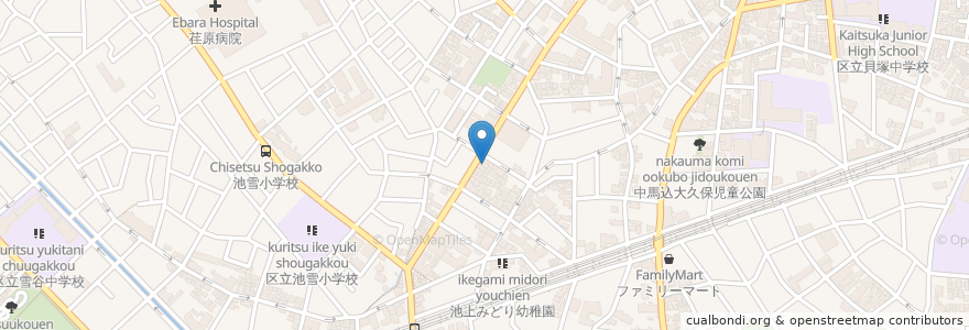Mapa de ubicacion de くわはら耳鼻咽喉科クリニック en Japan, Tokyo, Ota.