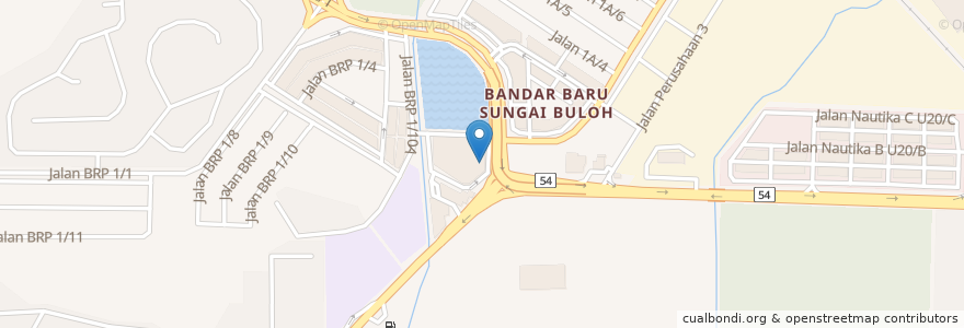 Mapa de ubicacion de KFC en Malesia, Selangor, Shah Alam.