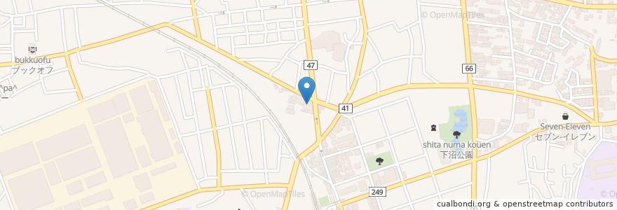 Mapa de ubicacion de 埼玉りそな銀行 en Japão, 埼玉県, 東松山市.