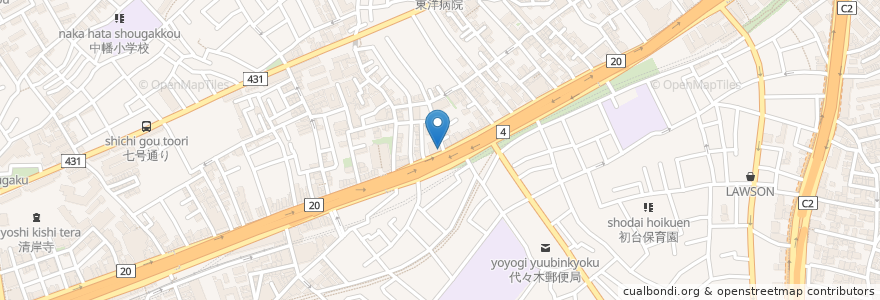 Mapa de ubicacion de 東洋メディカルクリニック en 日本, 東京都, 渋谷区.