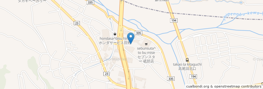 Mapa de ubicacion de リバーサイド ショッピングセンター en ژاپن, 愛媛県, 伊予郡, 砥部町.