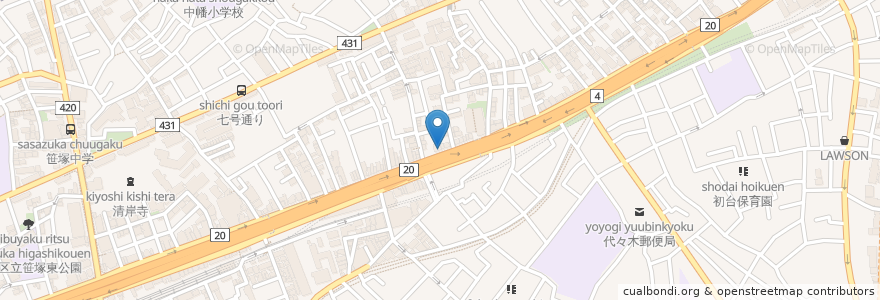 Mapa de ubicacion de JALAN en Japan, 東京都, 渋谷区.