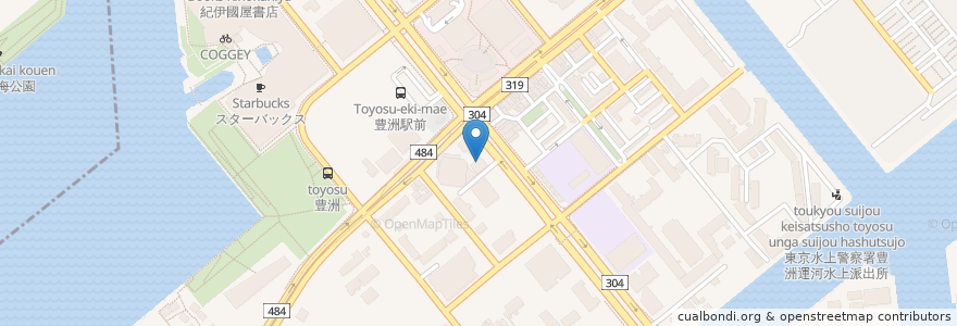Mapa de ubicacion de くすり かねまん en Япония, Токио, Кото.