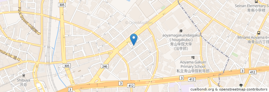 Mapa de ubicacion de Addu Mamma en 日本, 東京都, 渋谷区.
