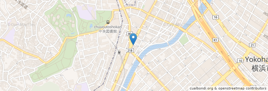 Mapa de ubicacion de そば処 野毛庵 en Japan, Präfektur Kanagawa, Yokohama, 中区, 西区.
