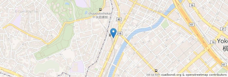 Mapa de ubicacion de パチンコスロット ゴードン en Japonya, 神奈川県, 横浜市, 中区, 西区.