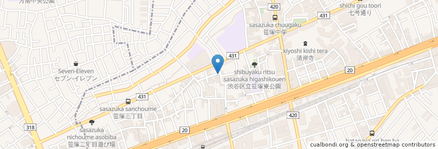 Mapa de ubicacion de Rim Shot en اليابان, 東京都, 渋谷区.