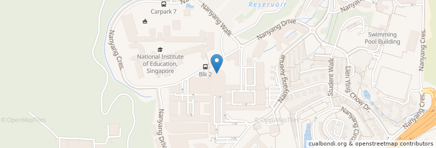 Mapa de ubicacion de Lee Wee Nam Library en Singapour, Southwest.