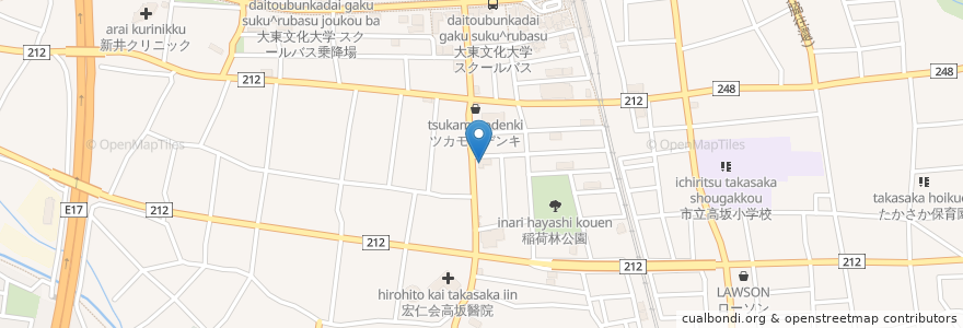Mapa de ubicacion de りこ坊 en 日本, 埼玉县, 東松山市.